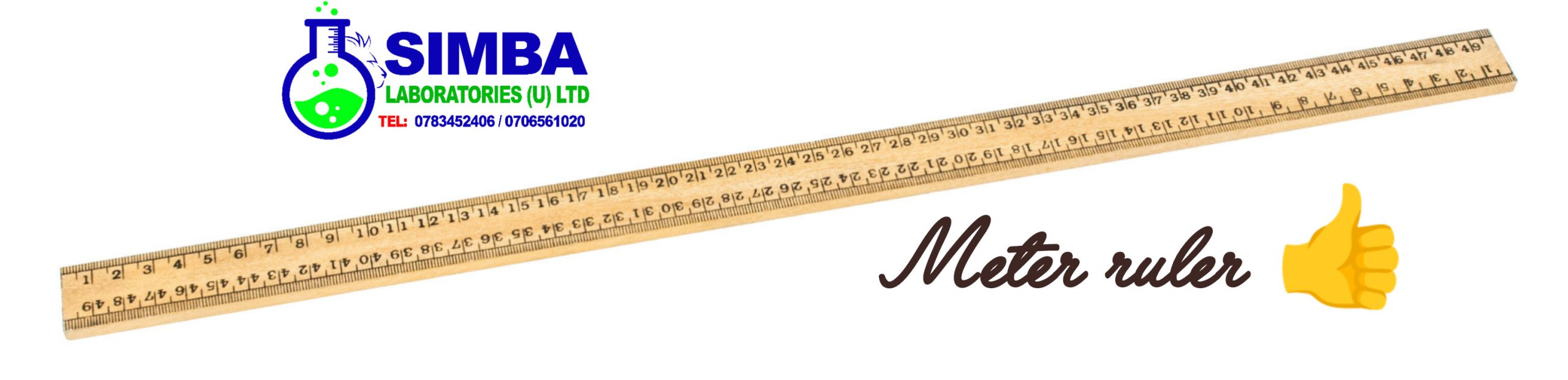 Meter ruler at Simba Laboratories (U) Ltd